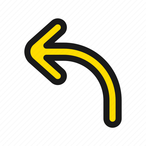 Arrow, undo, turn, left, back, return, direction icon - Download on Iconfinder