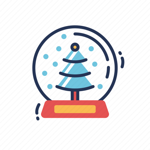 Globe, snow, christmas, decor, decoration, holiday, xmas icon - Download on Iconfinder