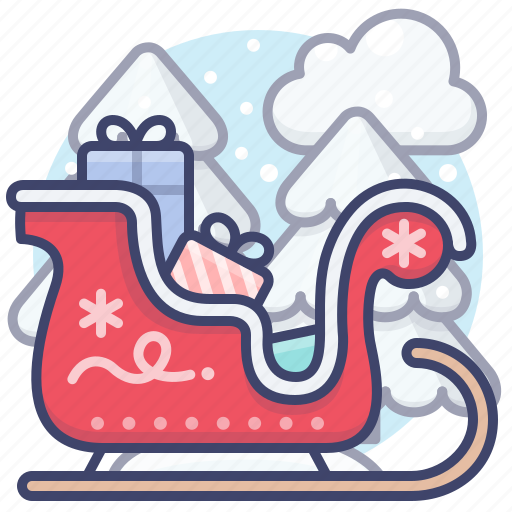Christmas, sled, sleigh icon - Download on Iconfinder