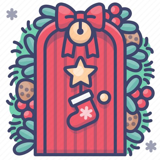Christmas, decoration, door icon - Download on Iconfinder