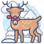 christmas, deer, reindeer, winter 