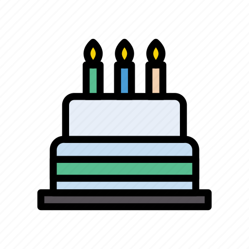 Birthday, cake, candles, christmas, sweet icon - Download on Iconfinder