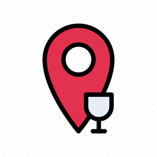 Christmas, drinks, location, party, pointer icon - Download on Iconfinder