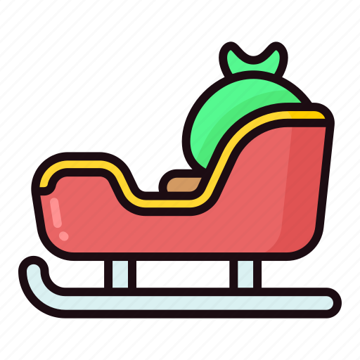 Sled, winter, christmas, snow, transportation icon - Download on Iconfinder