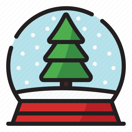 Merrychristmas, snow, globe icon - Download on Iconfinder