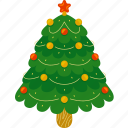 winter, decoration, tree, holiday, merry, christmas, year, new, celebration