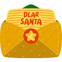 letter, holiday, christmas, santa, winter, xmas, vector, claus, message