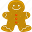 gingerbread, holiday, food, sweet, traditional, biscuit, man, dessert, happy 