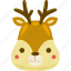 christmas, element, holiday, deer, vector, illustration, winter, card, happy 