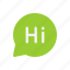 chat, greeting, hi, message, messenger, text 
