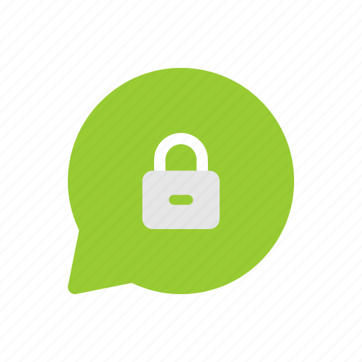 Chat, encrypted, locked, message, password, secret, secured icon - Download on Iconfinder