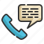 call, phone, mobile, cell, message icon 