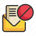 envelope, block, text, email, letter, message icon