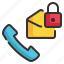 envelope, phone, text, call, mail, message icon 