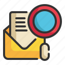 scan, envelope, text, mail, communication, message icon