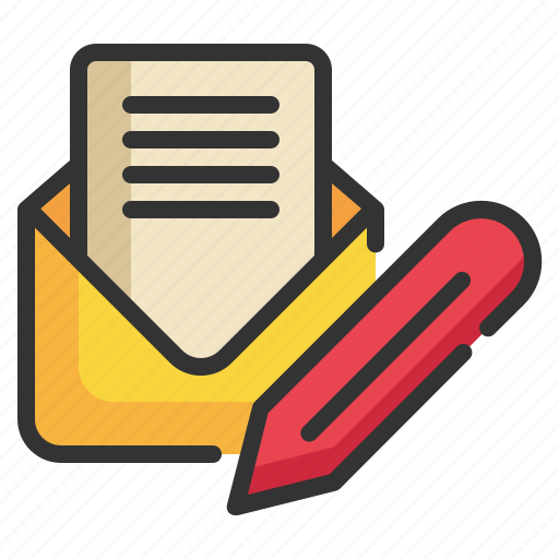 Text, envelope, write, mail, letter, message icon icon - Download on Iconfinder