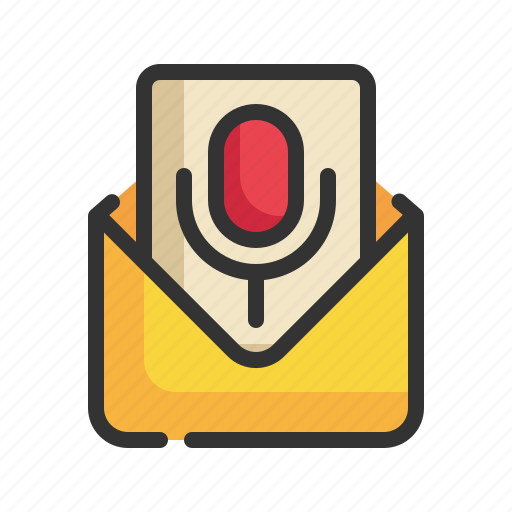 Voice, mail, envelope, email, letter, message icon icon - Download on Iconfinder