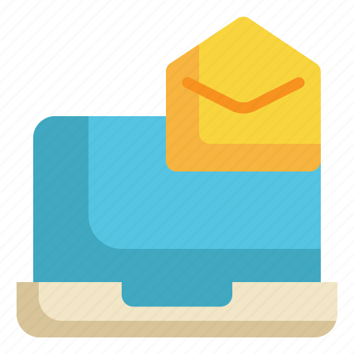 Laptop, envelope, text, mail, message icon, letter icon - Download on Iconfinder