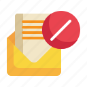 envelope, block, text, mail, letter, message icon