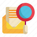 scan, envelope, text, mail, letter, message icon