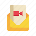 video, envelope, mail, email, letter, message icon