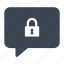 lock, message, security 