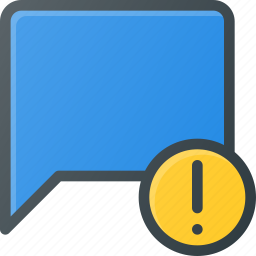 Attention, bubble, chat, message icon - Download on Iconfinder