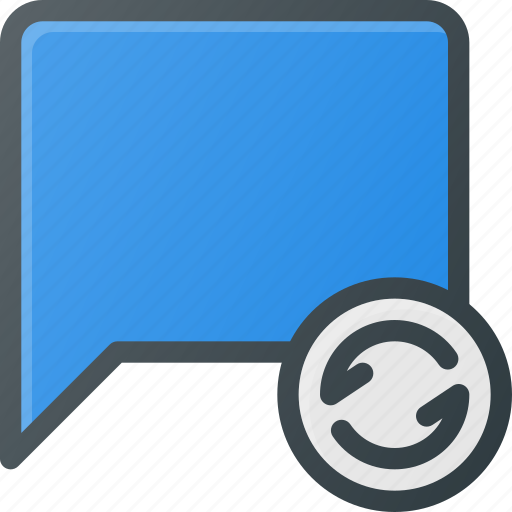 Bubble, chat, message, refresh, reload icon - Download on Iconfinder