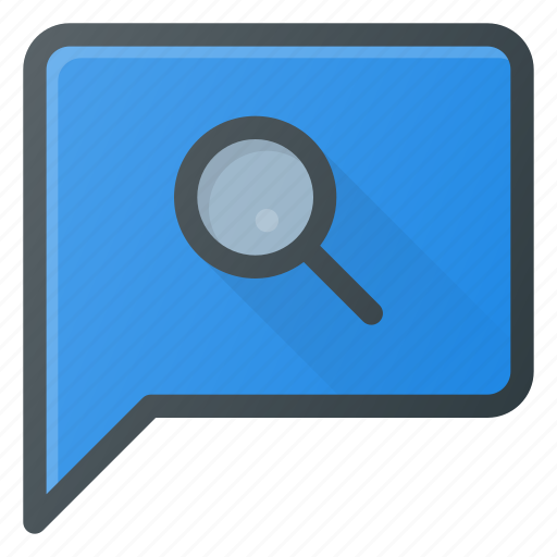 Bubble, chat, message, search icon - Download on Iconfinder