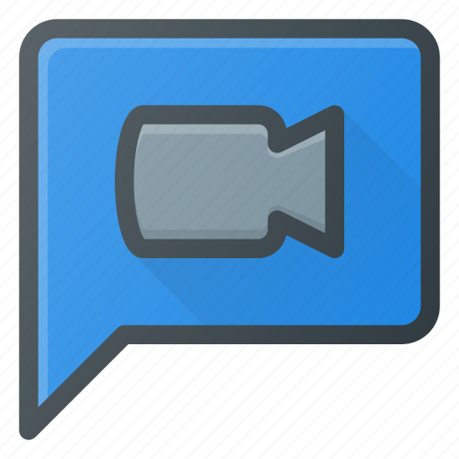 Bubble, chat, message, video icon - Download on Iconfinder