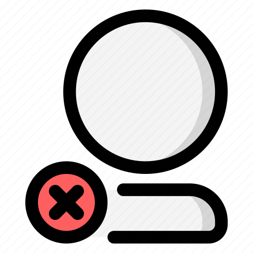 Delete account, remove account, delete friend, remove friend, delete user, remove user icon - Download on Iconfinder