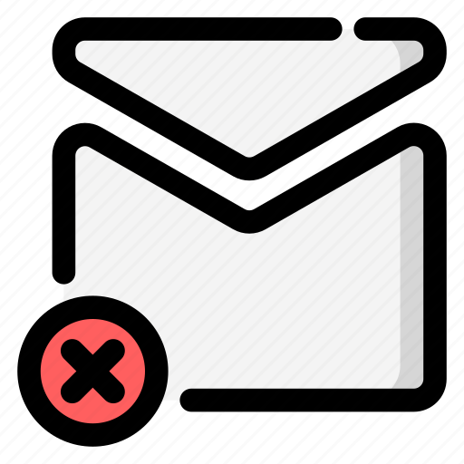 Spam, delete mail, delete email, delete message, block mail, block email, block message icon - Download on Iconfinder