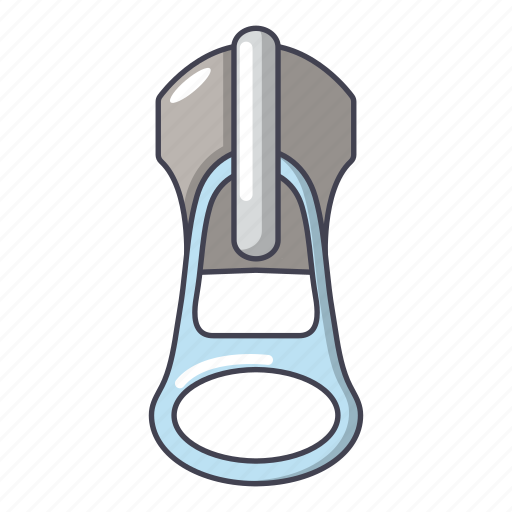Cartoon, logo, object, open, steel, zip, zipper icon - Download on Iconfinder