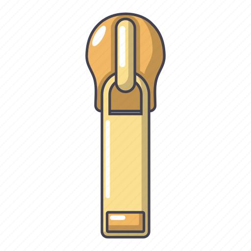 Cartoon, logo, object, open, sweater, zip, zipper icon - Download on Iconfinder