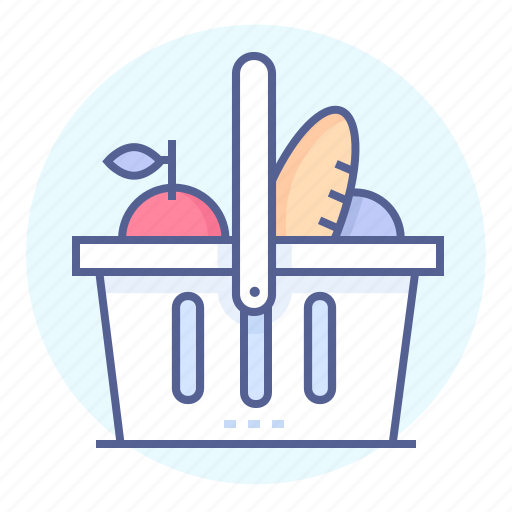 Basket, food, groceries, grocery, products, shopping basket icon - Download on Iconfinder