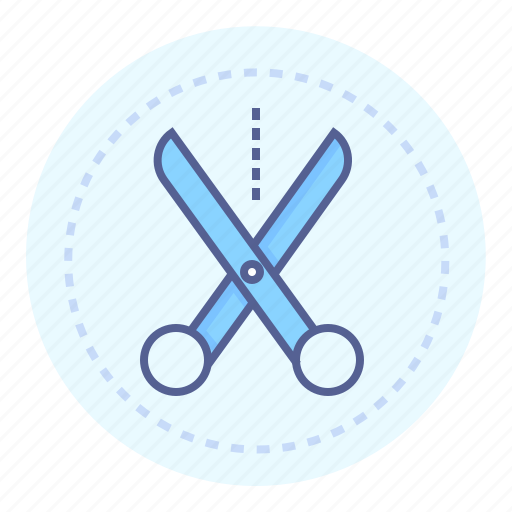 Cut out, cutting, dotted line, scissors, shear, snip icon - Download on Iconfinder