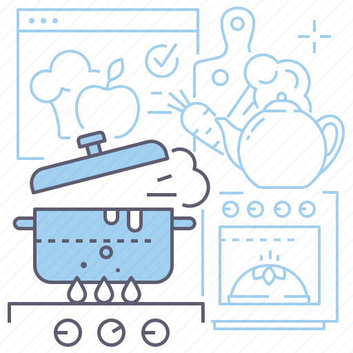 Cooking, stove, kitchen, boiling pot icon - Download on Iconfinder