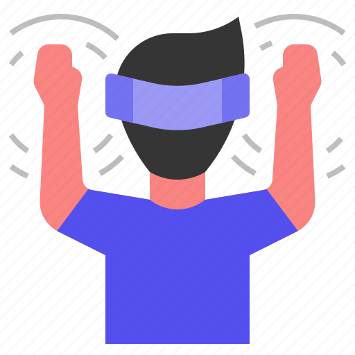 Vr, metaverse, simulated, virtual space, virtual reality, virtual interaction, horizon worlds icon - Download on Iconfinder