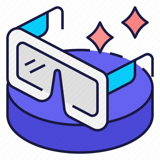 Metaverse, spectacles, ar, augmented reality glasses, ar glasses, smart glasses, ar headset icon - Download on Iconfinder