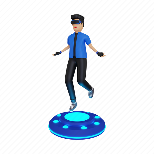 Metaverse, meta world, virtual reality, artificial world, metaverse world, vr space, metaverse character 3D illustration - Download on Iconfinder