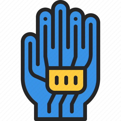 Wired, gloves, haptic, virtual, reality, gaming, wearable icon - Download on Iconfinder