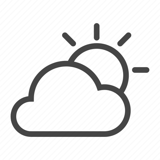 Cloud, clouds, cloudy, forecast, meteo, sun, weather icon - Download on Iconfinder