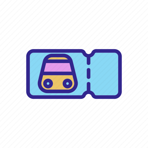 Disposable, metro, outline, subway, ticket, train, underground icon - Download on Iconfinder