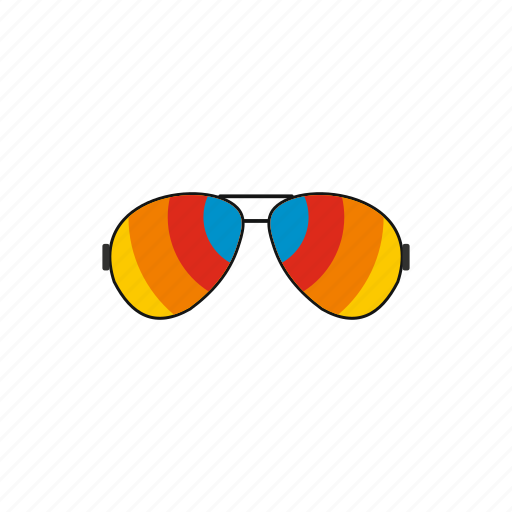 Accessory, fashion, glass, protection, rainbow, summer, sunglass icon - Download on Iconfinder