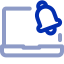 laptop notification, laptop, notification, alert, message, email, popup 