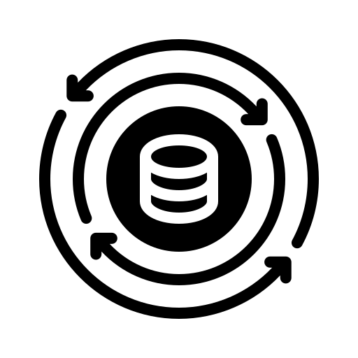 Database, cycle, circular, technology, process, microservices, server icon - Download on Iconfinder