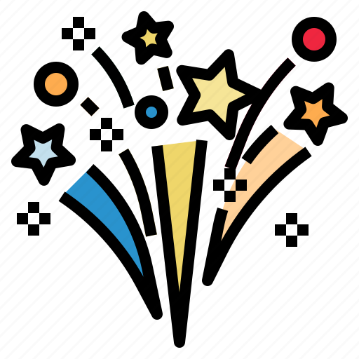 Fireworks, celebration, rocket, birthday, party, star, christmas icon - Download on Iconfinder