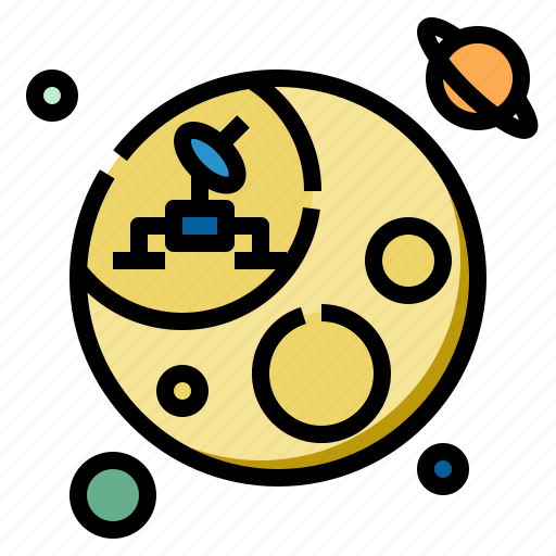 Full, moon, midnight, craters, night, twilight, forecast icon - Download on Iconfinder