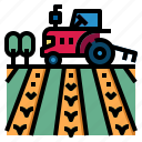 tractor, farm, agriculture, harvest, cultivation, garden, plant