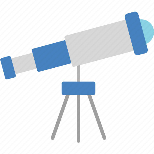 Telescope, astronomy, planetarium, spyglass, vision, icon icon - Download on Iconfinder